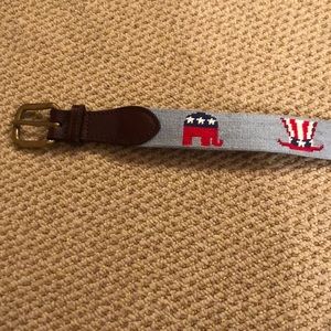 Smathers & Branson Needlepoint GOP Belt